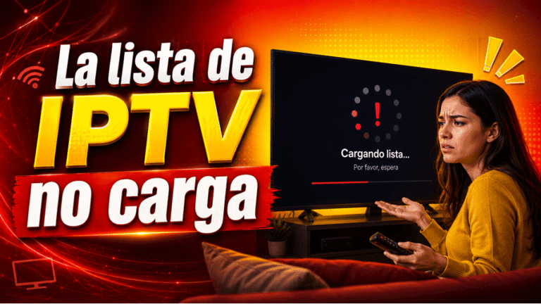 La lista de IPTV no carga: guía para corregir errores de M3U y Xtream Codes
