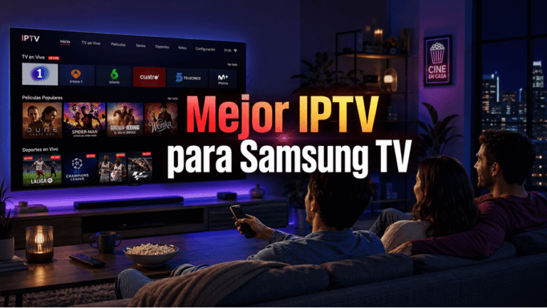 Mejor IPTV para Samsung TV